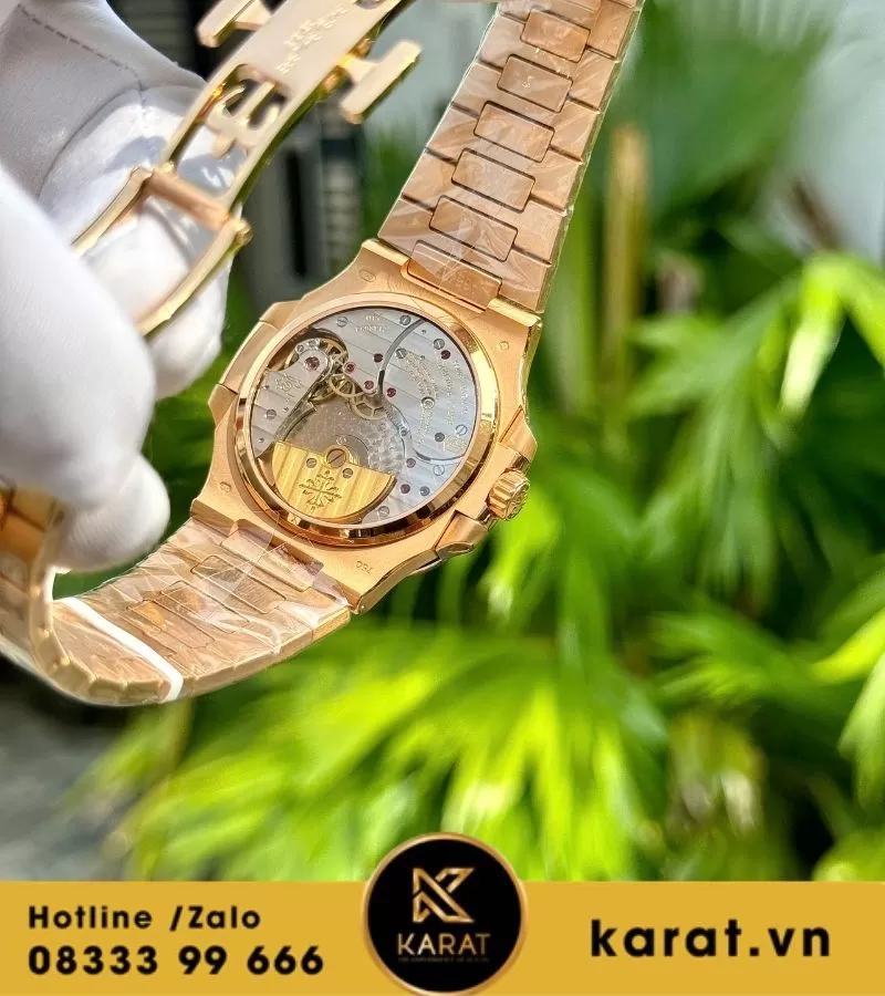 Đồng hồ Patek Philippe 5712r độ viền moissanite baguette - Ảnh 8