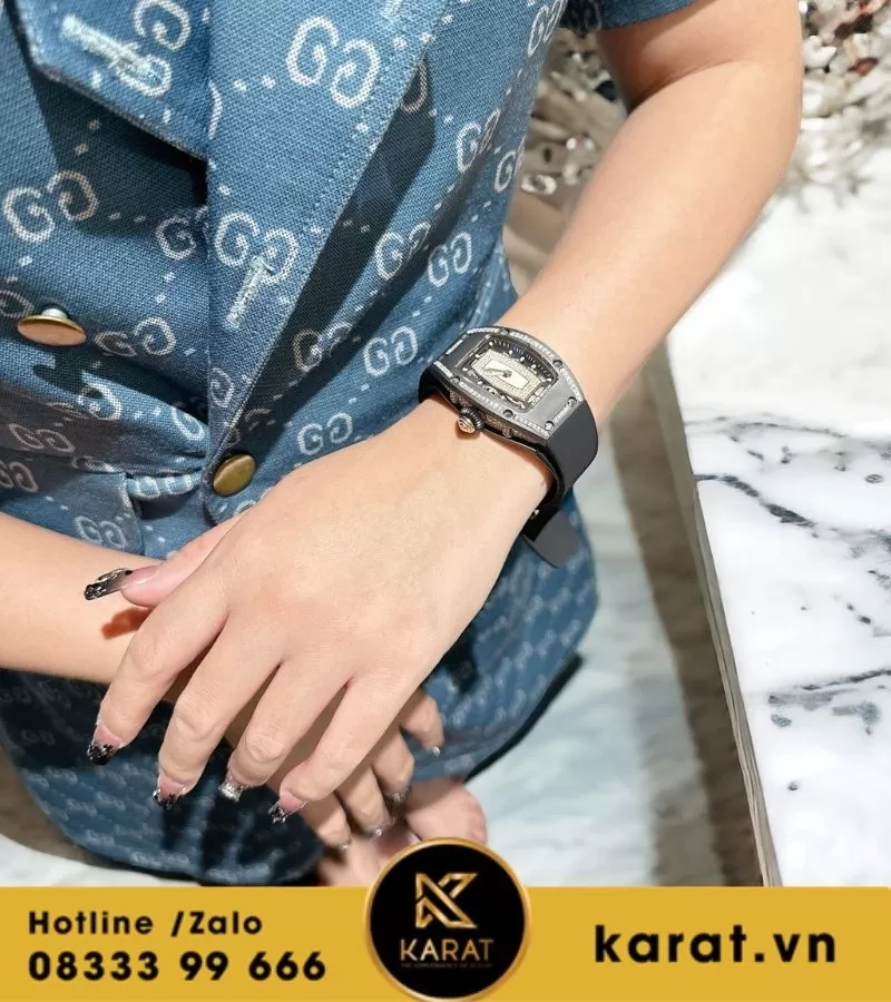 Đồng hồ Richard Mille rm07-1 nữ độ kim cương moissanite - Ảnh 5