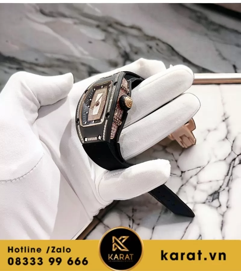 Đồng hồ Richard Mille rm07-1 nữ độ kim cương moissanite - Ảnh 3