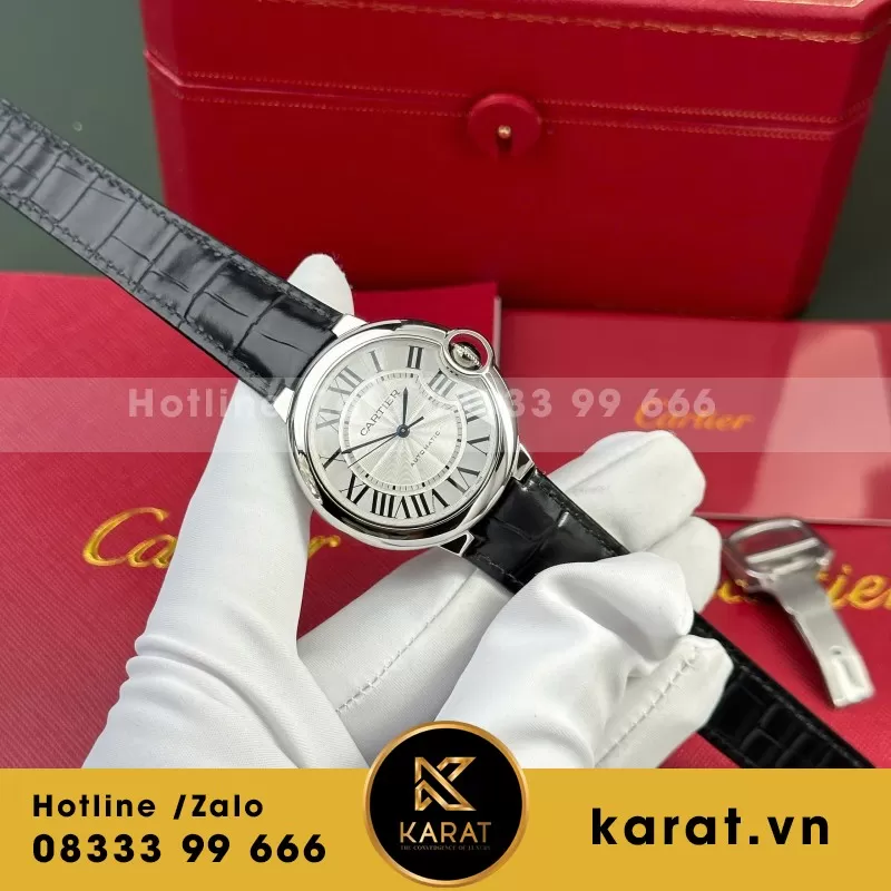 Đồng Hồ Cartier Ballon Bleu W69012Z4 Replica 1:1 42mm - Ảnh 7