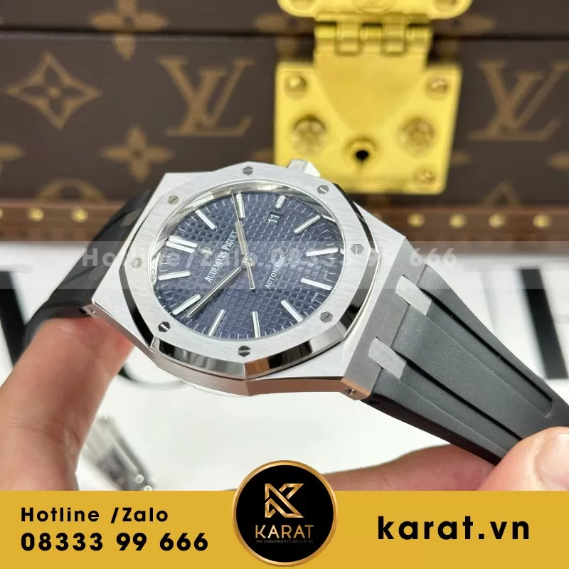 Đồng Hồ Audemars Piguet Royal Oak 15400 Chế Tác Carbon Siêu Nhẹ 41mm - Ảnh 9