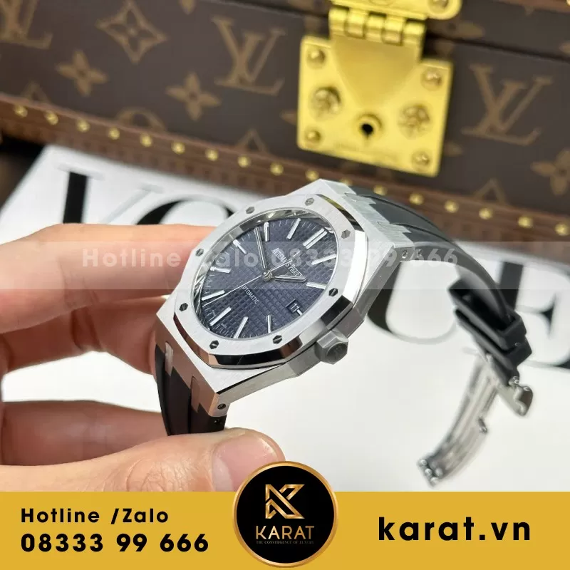 Đồng Hồ Audemars Piguet Royal Oak 15400 Chế Tác Carbon Siêu Nhẹ 41mm - Ảnh 8