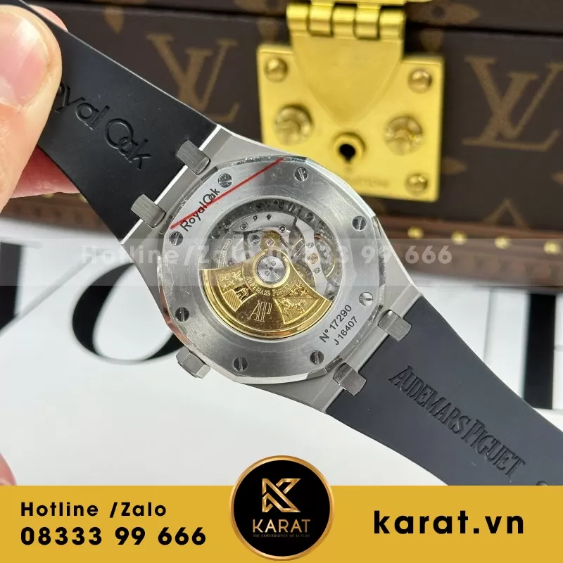 Đồng Hồ Audemars Piguet Royal Oak 15400 Chế Tác Carbon Siêu Nhẹ 41mm - Ảnh 4