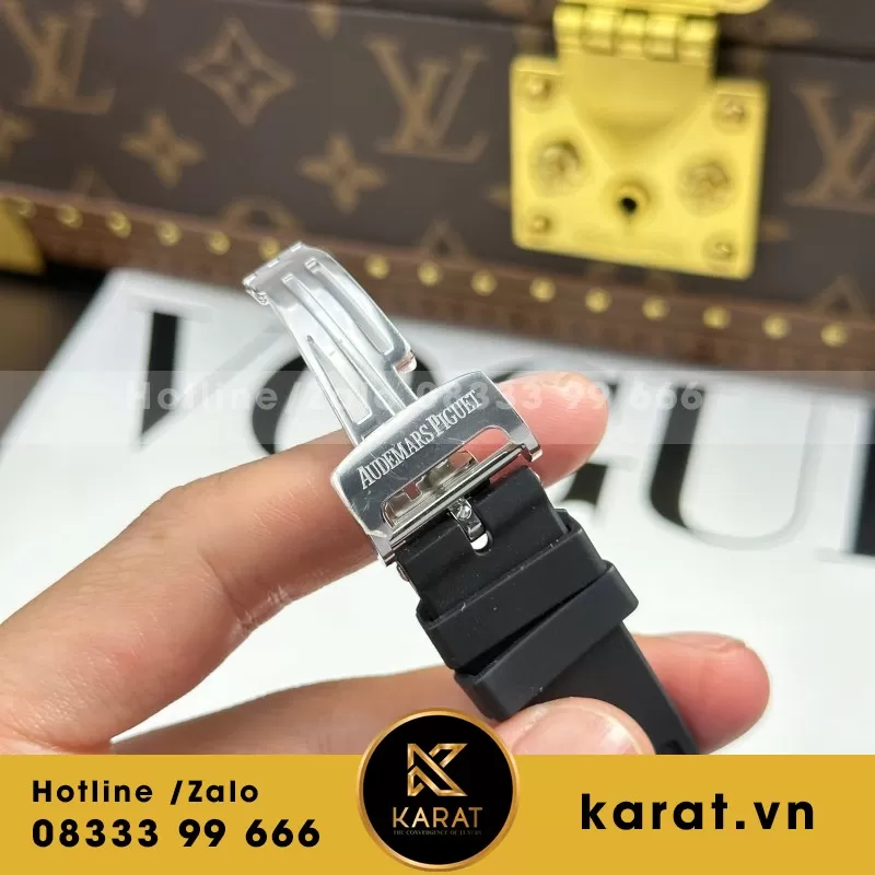 Đồng Hồ Audemars Piguet Royal Oak 15400 Chế Tác Carbon Siêu Nhẹ 41mm - Ảnh 3