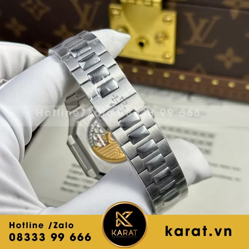 Đồng Hồ Patek Philippe Cubitus 5821 Mặt Xanh Blue Rep 11 Cao Cấp 45mm - Ảnh 3