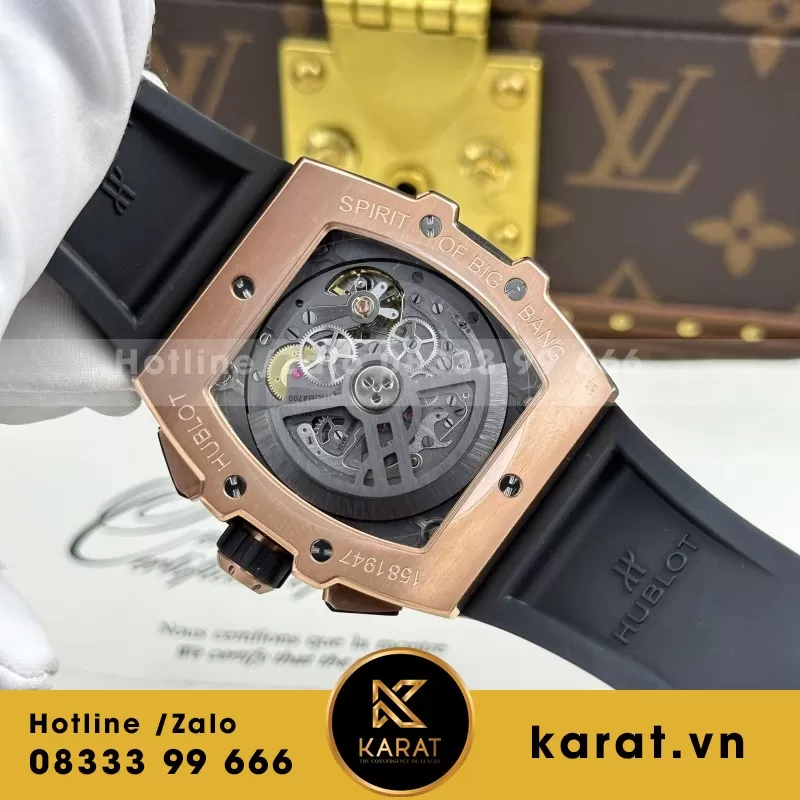 Đồng Hồ Hublot Spirit Of Big Bang King Gold Replica 1 1 Mặt Xám Nhà Máy BBF 42mm - Ảnh 4
