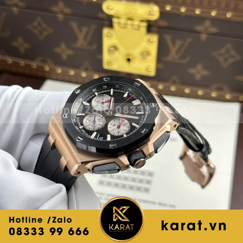 Đồng Hồ Audemars Piguet Royal Oak Offshore Chronograph 26420 Rep 1 1 Mặt Xanh Nhà Máy APP 43mm - Ảnh 3