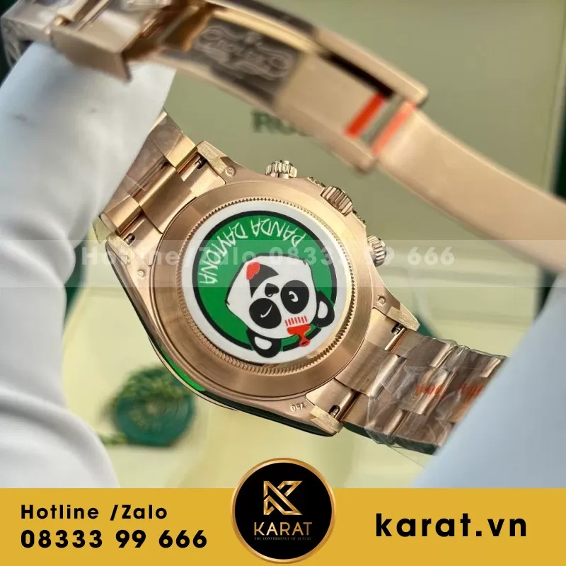 Đồng Hồ Rolex Daytona Rainbow 116595RBOW Bọc Vàng Độ Kim Cương Moissanite 40mm - Ảnh 8