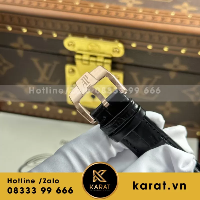 Đồng Hồ Audemars Piguet Code 11.59 Selfwinding 15210OR Rep 11 Mặt Đen Blue Nhà Máy APS 41mm - Ảnh 7