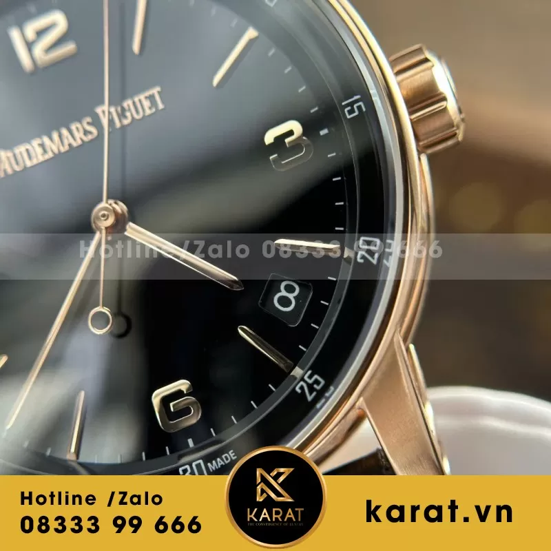 Đồng Hồ Audemars Piguet Code 11.59 Selfwinding 15210OR Rep 11 Mặt Đen Blue Nhà Máy APS 41mm - Ảnh 4