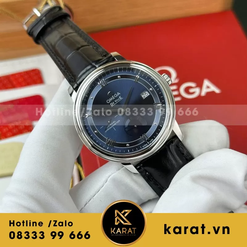 Đồng Hồ Omega De Ville Prestige Power Reserve Rep 1 1 Cao Cấp Dây 39.5mm - Ảnh 4