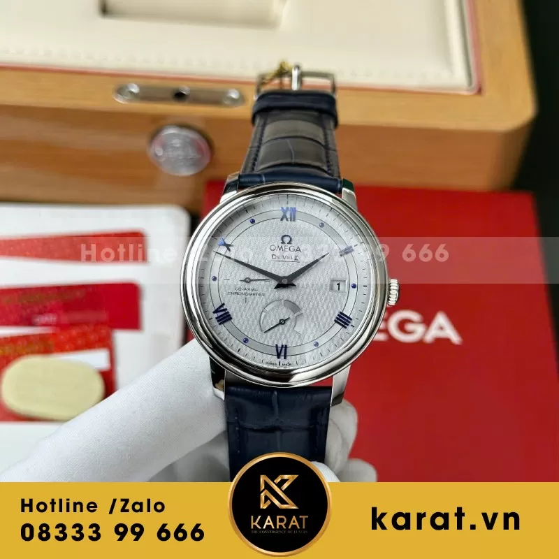 Đồng Hồ Omega De Ville Prestige Power Reserve Rep 1 1 Cao Cấp Dây 39.5mm - Ảnh 3