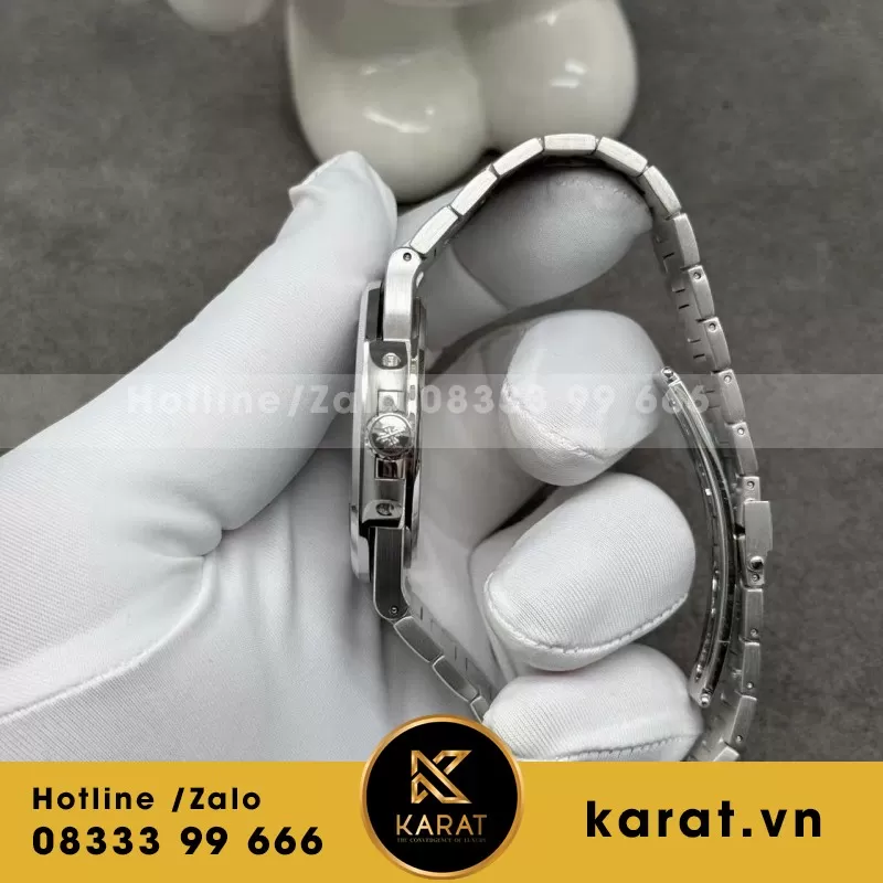 Đồng hồ Patek Philippe Nautilus 5711/110P Chế Tác Platinum Baguette Diamond - Ảnh 7