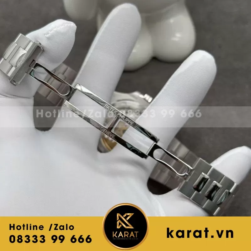 Đồng hồ Patek Philippe Nautilus 5711/110P Chế Tác Platinum Baguette Diamond - Ảnh 5