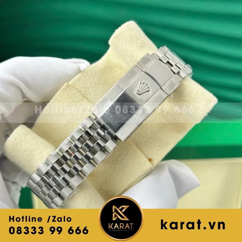 Đồng hồ Rolex Datejust phiên bản mặt số 3D Mặt Đen - Ảnh 5