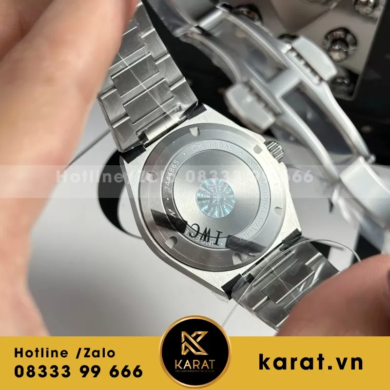 Đồng hồ IWC Ingenieur IW328907 Rep 11 mặt xanh white dây kim loại xưởng V7 40mm - Ảnh 3