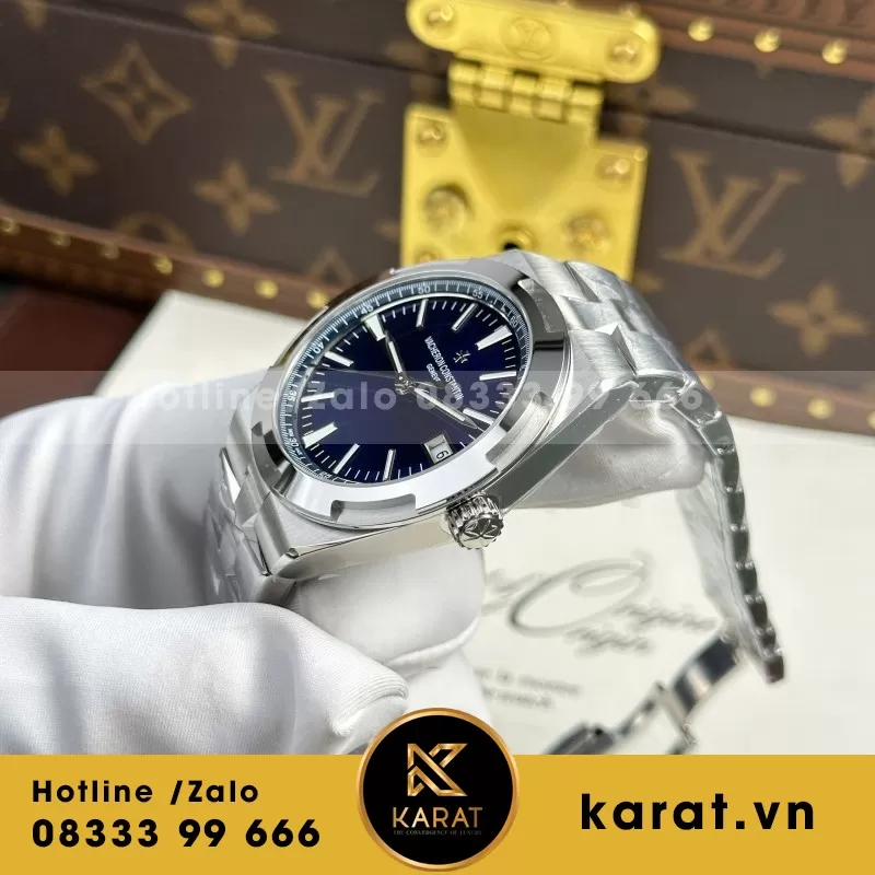 Đồng Hồ Vacheron Constantin Overseas 4500V Mặt Xanh Dương Nhà Máy PPF 41mm - Ảnh 9