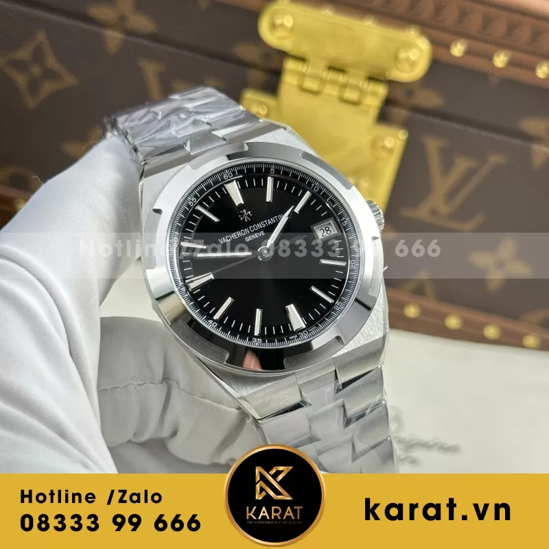 Đồng Hồ Vacheron Constantin Overseas 4500V Mặt Xanh Đen Nhà Máy PPF 41mm - Ảnh 8