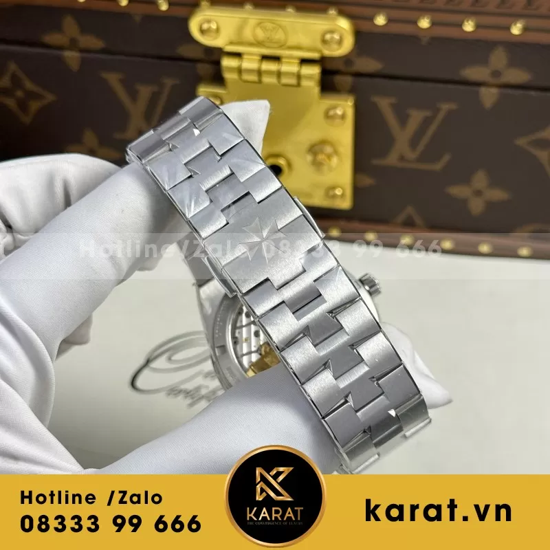 Đồng Hồ Vacheron Constantin Overseas 4500V Mặt Xanh Đen Nhà Máy PPF 41mm - Ảnh 4