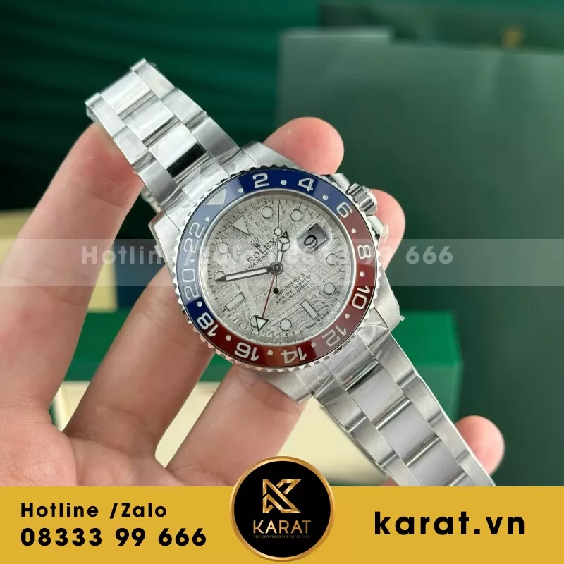 Đồng Hồ Rolex GMT-Master II 126719BLRO Rep 1:1 Mặt Thiên Thạch 40mm - Ảnh 10