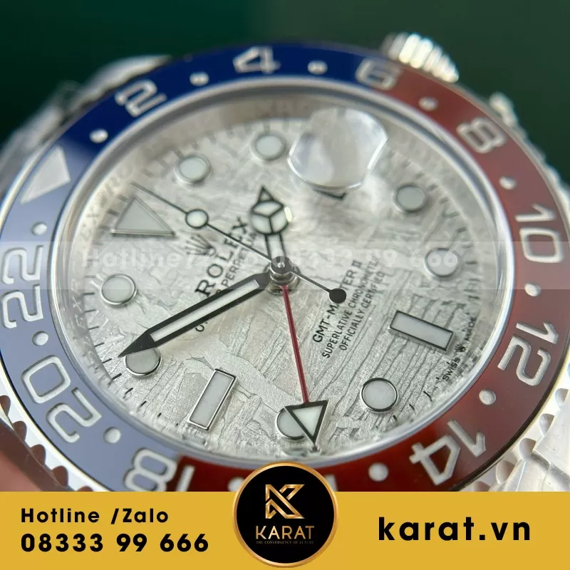 Đồng Hồ Rolex GMT-Master II 126719BLRO Rep 1:1 Mặt Thiên Thạch 40mm - Ảnh 9
