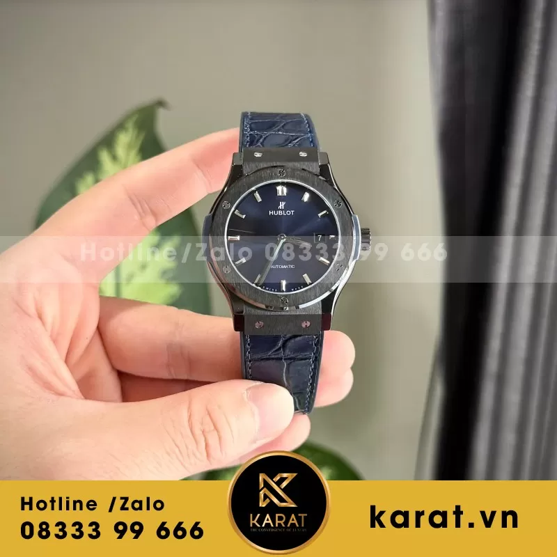 Bộ Sưu Tập Đồng Hồ Hublot Classic Fusion Ceramic Demi Gold Carbon JJZ Factory 42mm - Ảnh 3