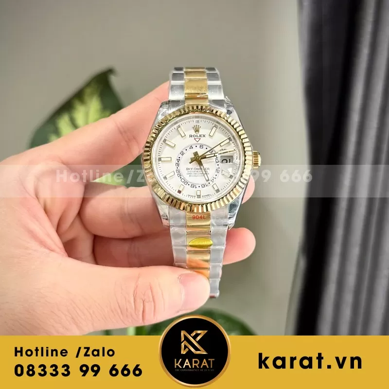 Bộ Sưu Tập Đồng Hồ Rolex Sky-Dweller M336235 Replica 11 42mm - Ảnh 3