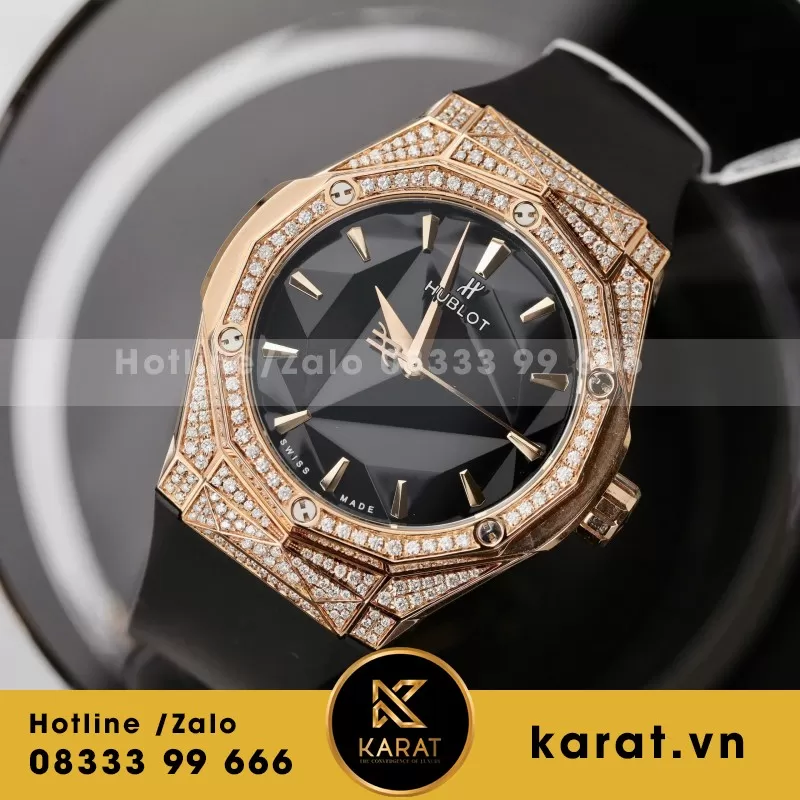 Đồng Hồ Hublot Orlinski Đính Full Kim Cương Tự Nhiên Hong Kong 40mm - Ảnh 7
