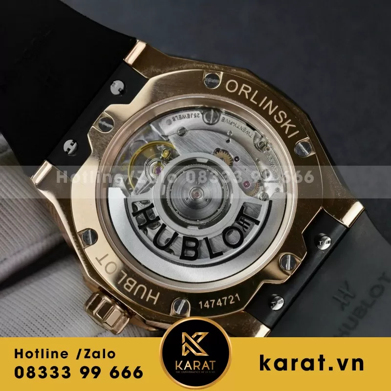 Đồng Hồ Hublot Orlinski Đính Full Kim Cương Tự Nhiên Hong Kong 40mm - Ảnh 5