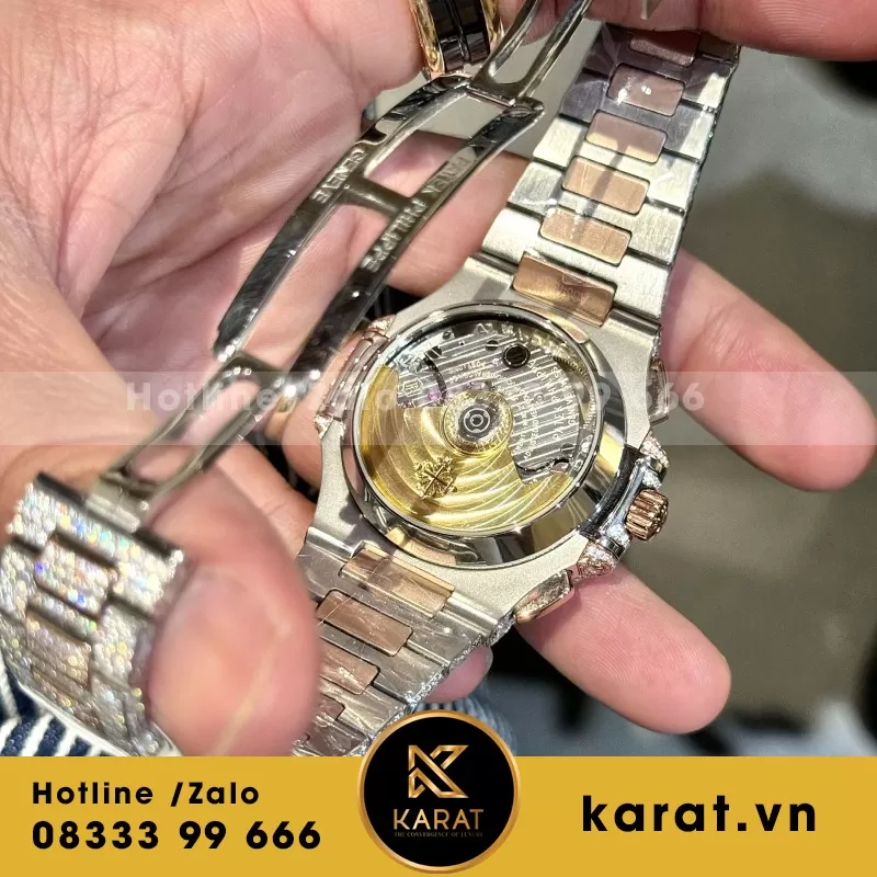 Đồng Hồ Rolex Day-Date Chế Tác Bọc Vàng Đính Kim Cương Moissanite Hong Kong 36m - Ảnh 9