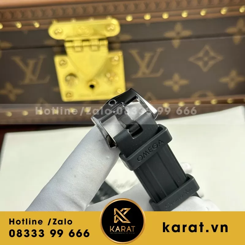 Đồng Hồ Omega Seamaster Diver 300M Replica 1:1 Mặt Số Xám viền gốm Ceramic VSF 42mm - Ảnh 4