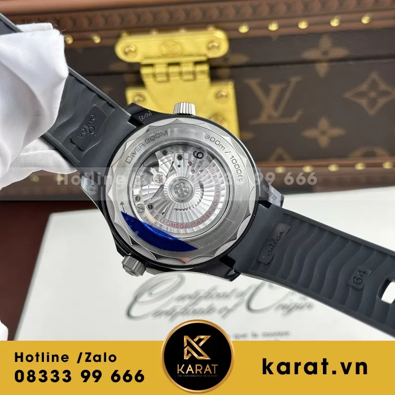 Đồng Hồ Omega Seamaster Diver 300M Replica 1:1 Mặt Số Xám viền gốm Ceramic VSF 42mm - Ảnh 3