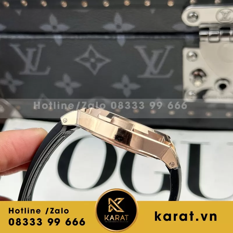 Đồng Hồ Vacheron Constantin Replica 11 Overseas Dual Time 47450 Mạ Vàng Hồng Xưởng 9F 42mm - Ảnh 6