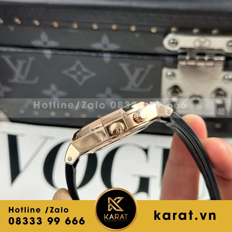 Đồng Hồ Vacheron Constantin Replica 11 Overseas Dual Time 47450 Mạ Vàng Hồng Xưởng 9F 42mm - Ảnh 5