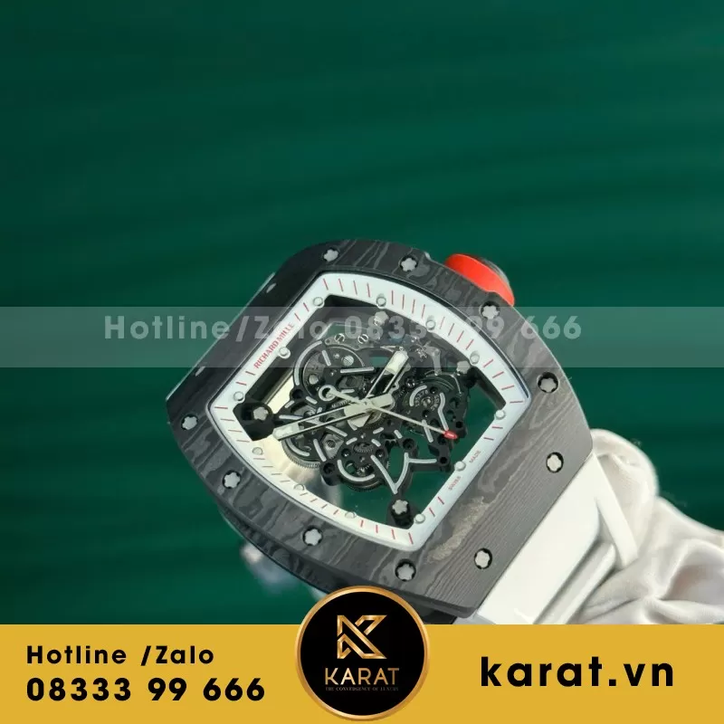 Đồng Hồ Richard Mille RM055 Bubba Watson Carbon Replica 1:1 BBR 45mm - Ảnh 9
