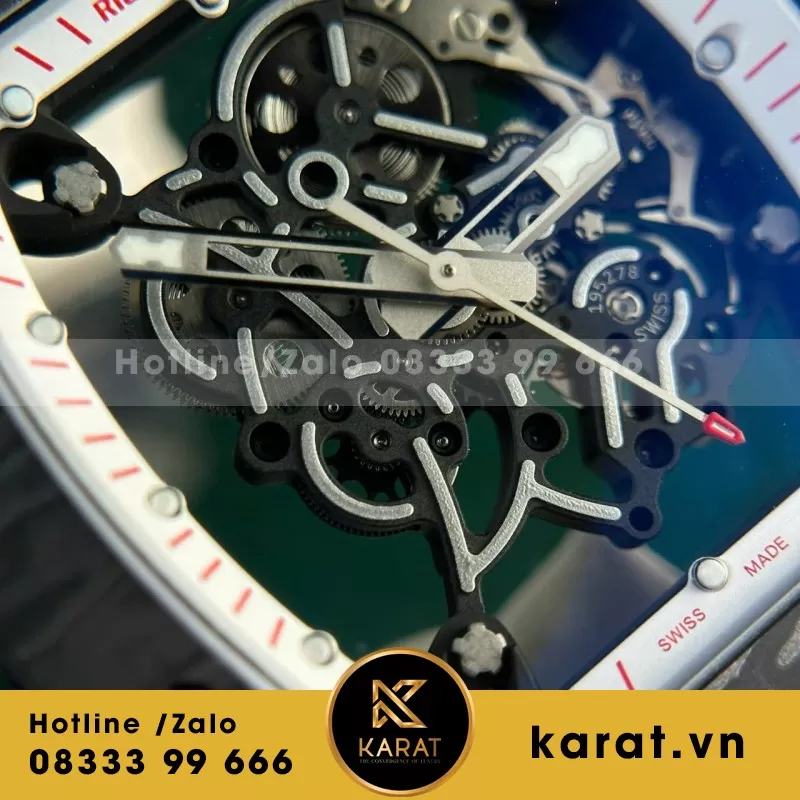 Đồng Hồ Richard Mille RM055 Bubba Watson Carbon Replica 1:1 BBR 45mm - Ảnh 7
