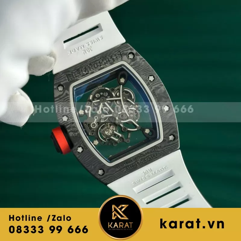 Đồng Hồ Richard Mille RM055 Bubba Watson Carbon Replica 1:1 BBR 45mm - Ảnh 3