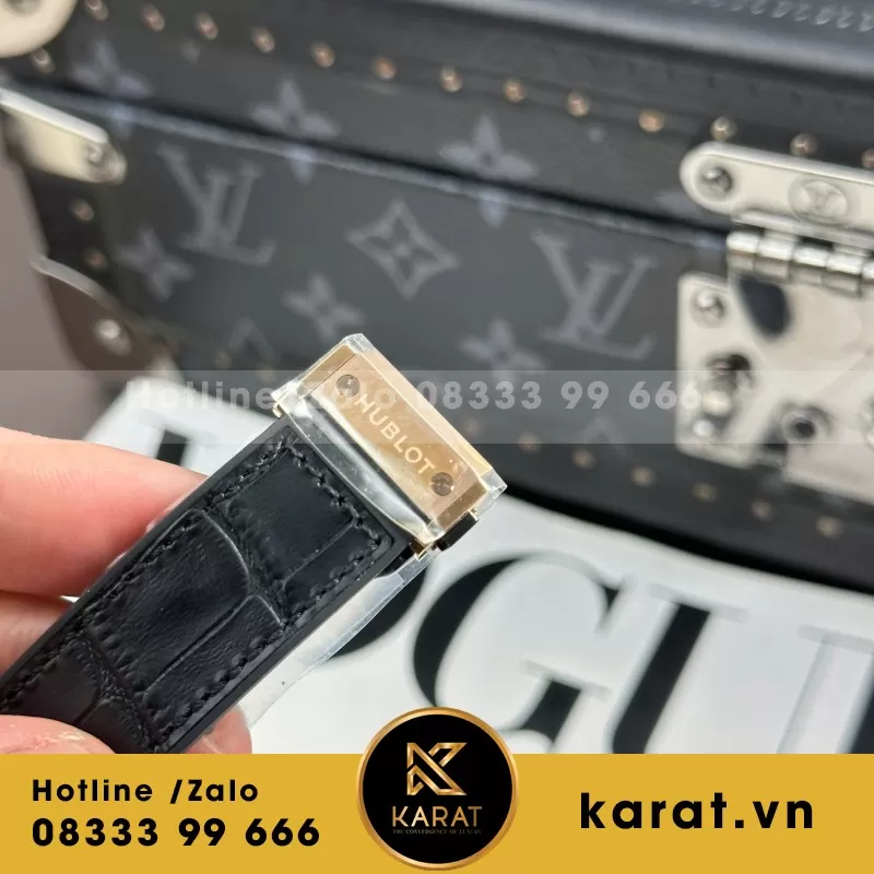 Đồng Hồ Hublot Classic Fusion King Gold Black Replica 1:1 Nhà Máy JJF 38mm - Ảnh 4