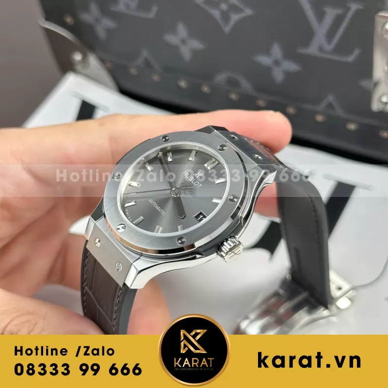 Đồng Hồ Hublot Classic Fusion Titanium Grey Replica 1:1 Nhà Máy JJF 38mm - Ảnh 8