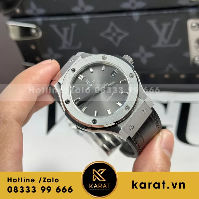 Đồng Hồ Hublot Classic Fusion Titanium Grey Replica 1:1 Nhà Máy JJF 38mm - Ảnh 7