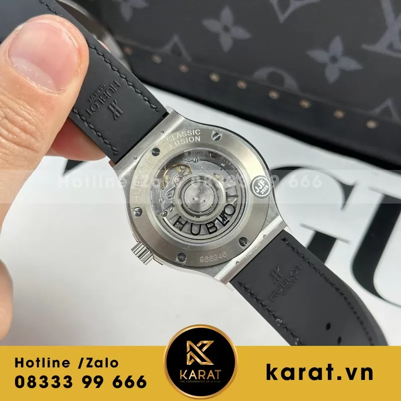 Đồng Hồ Hublot Classic Fusion Titanium Grey Replica 1:1 Nhà Máy JJF 38mm - Ảnh 4