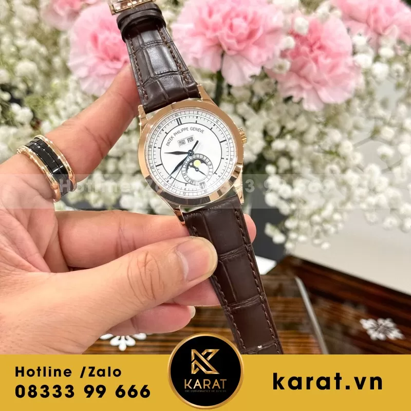 Đồng Hồ Patek Philippe Grand Complications 5396 Fake 11 Cao Cấp Mặt Trắng 40mm - Ảnh 7