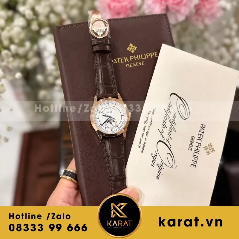 Đồng Hồ Patek Philippe Grand Complications 5396 Fake 11 Cao Cấp Mặt Trắng 40mm - Ảnh 3