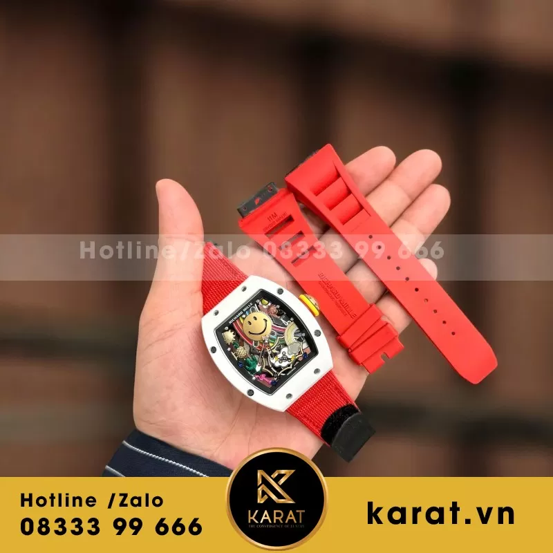 Bộ sưu tập Đồng Hồ Richard Mille Clone 11 RM88 Smiley Vỏ Gốm 40x48mm - Ảnh 4