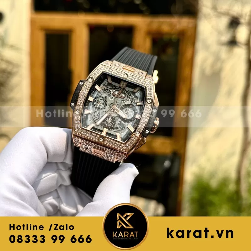 Đồng Hồ Hublot Nam Rep 1:1 Spirit Of Big Bang Chronograph King Gold 42mm - Ảnh 6