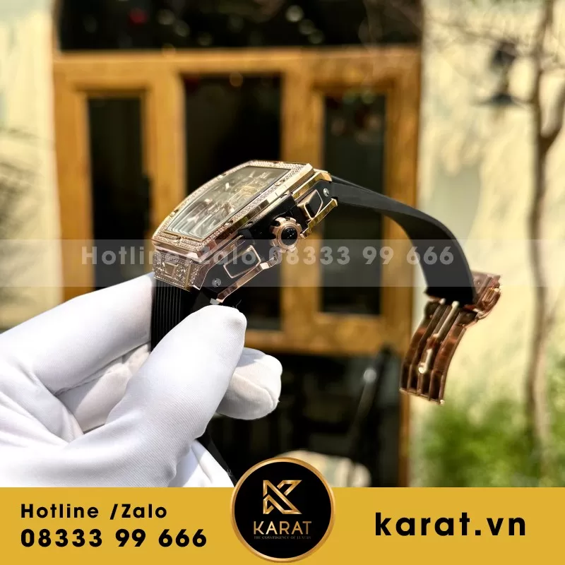 Đồng Hồ Hublot Nam Rep 1:1 Spirit Of Big Bang Chronograph King Gold 42mm - Ảnh 5