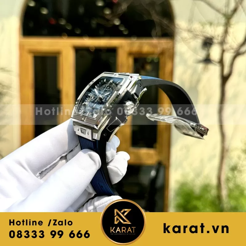 Đồng Hồ Chế Tác Hublot Spirit Of Big Bang Titanium Mặt Xanh Blue Nhà Máy BBF 42mm - Ảnh 6