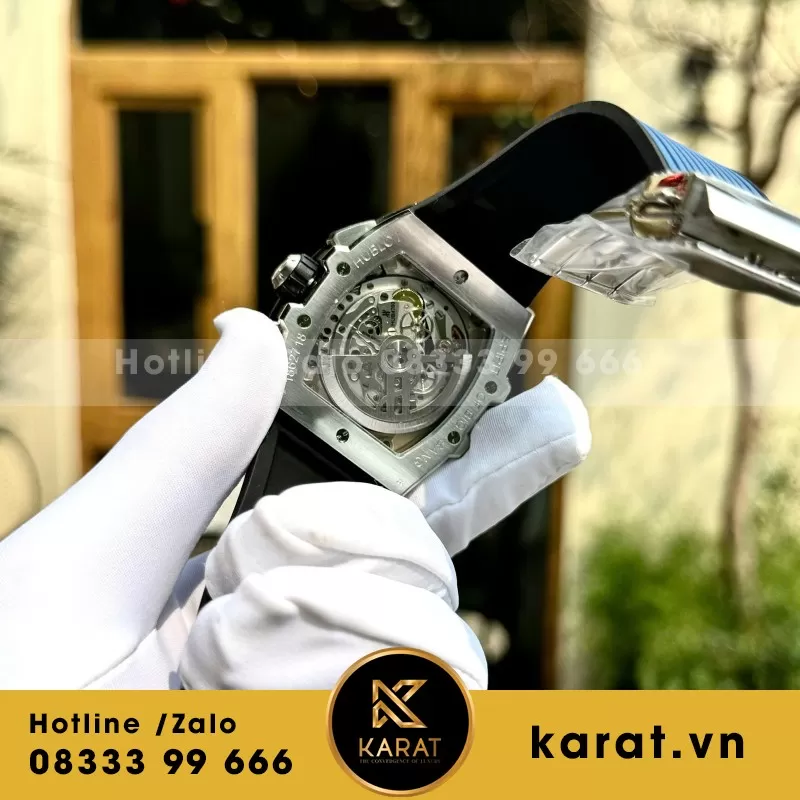 Đồng Hồ Chế Tác Hublot Spirit Of Big Bang Titanium Mặt Xanh Blue Nhà Máy BBF 42mm - Ảnh 4