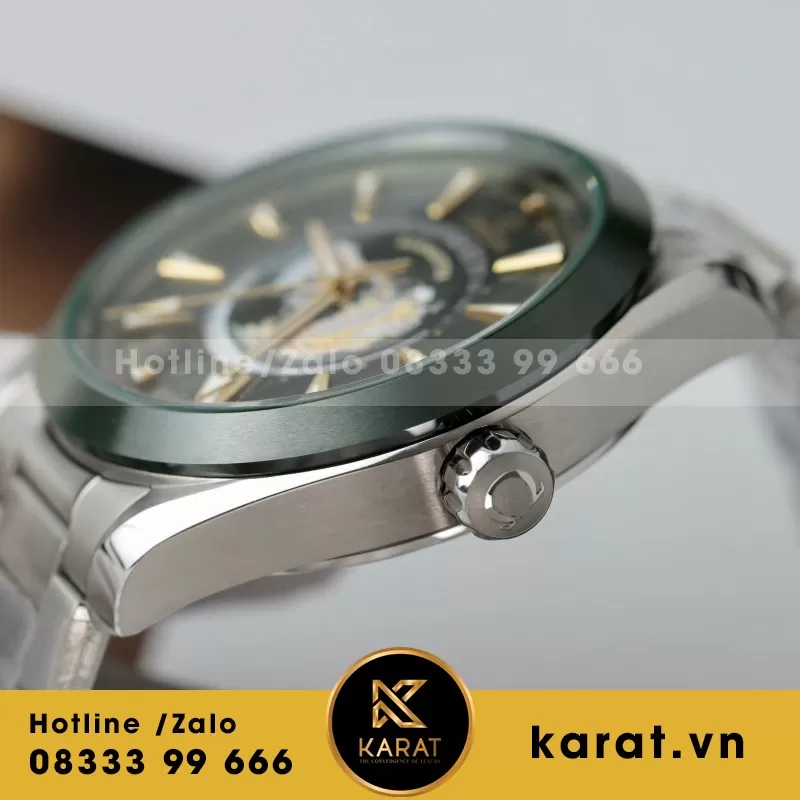 Đồng Hồ Omega Seamaster Aqua Terra Rep 11 Màu Xanh Lá Cây 43mm - Ảnh 5