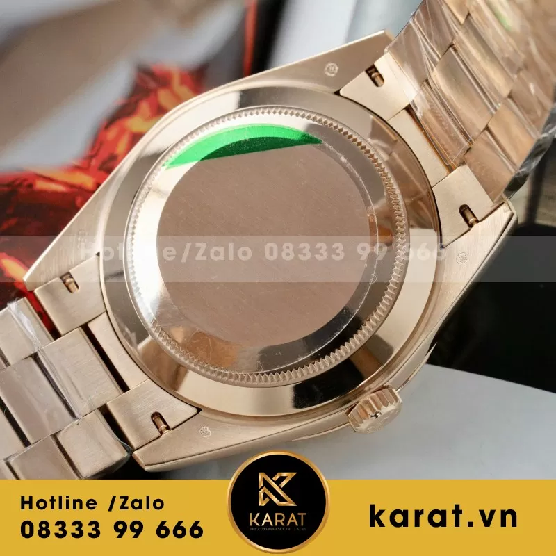 Đồng Hồ Rolex DateJust Chế Tác Đính Moissanite + Bọc Vàng Thật 18K 40mm - Ảnh 4